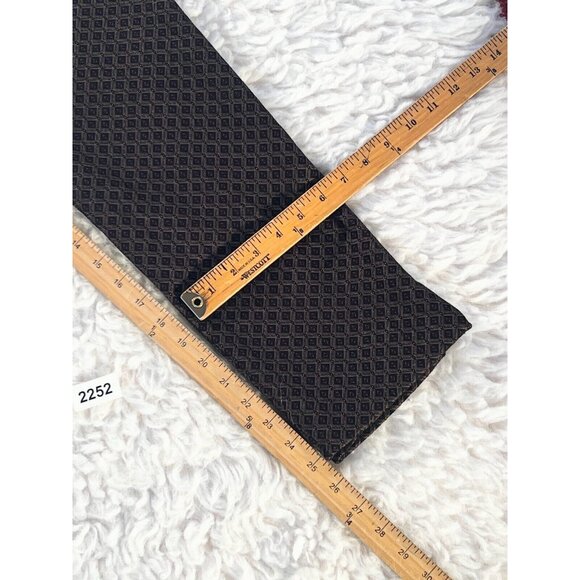 Chico's Dress Pants Women's 1R (18R) Brown Tuxedo Geo Stretch High Rise Thick - Picture 4 of 9